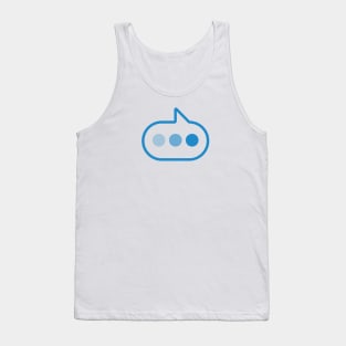 Writing Back - Talking Shirt (Blue) Tank Top